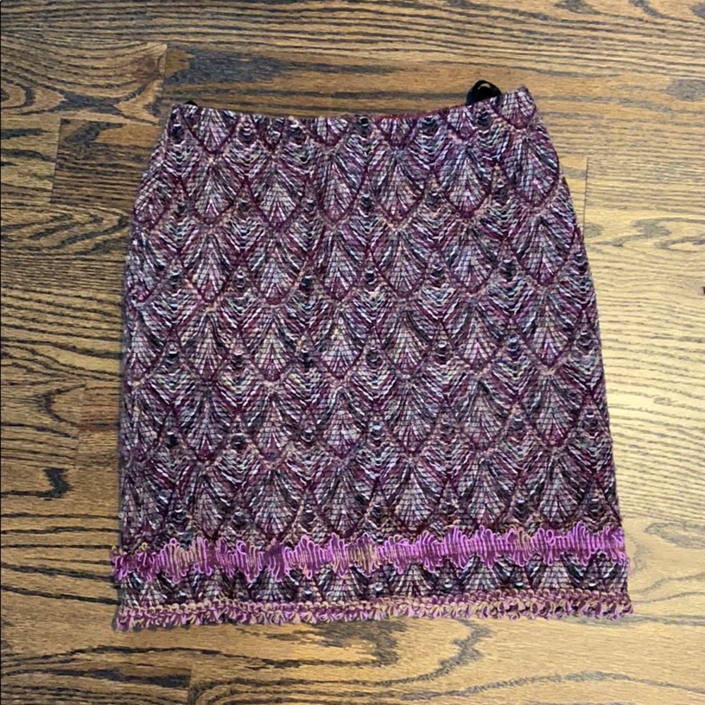 Anna Sui Woven Tapestry Skirt - Size 4